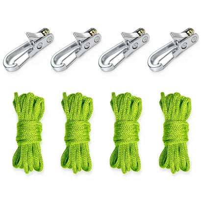 🔧🏕️ Tensor de Cuerda sin Nudos con Polea | Ajuste Rápido para Tiendas, Toldos y Equipamiento Exterior
