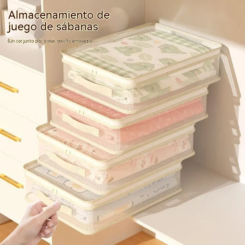 【Set de 8 piezas】👍Bolsas de almacenamiento de malla para uso doméstico: evitan el moho y el polvo.