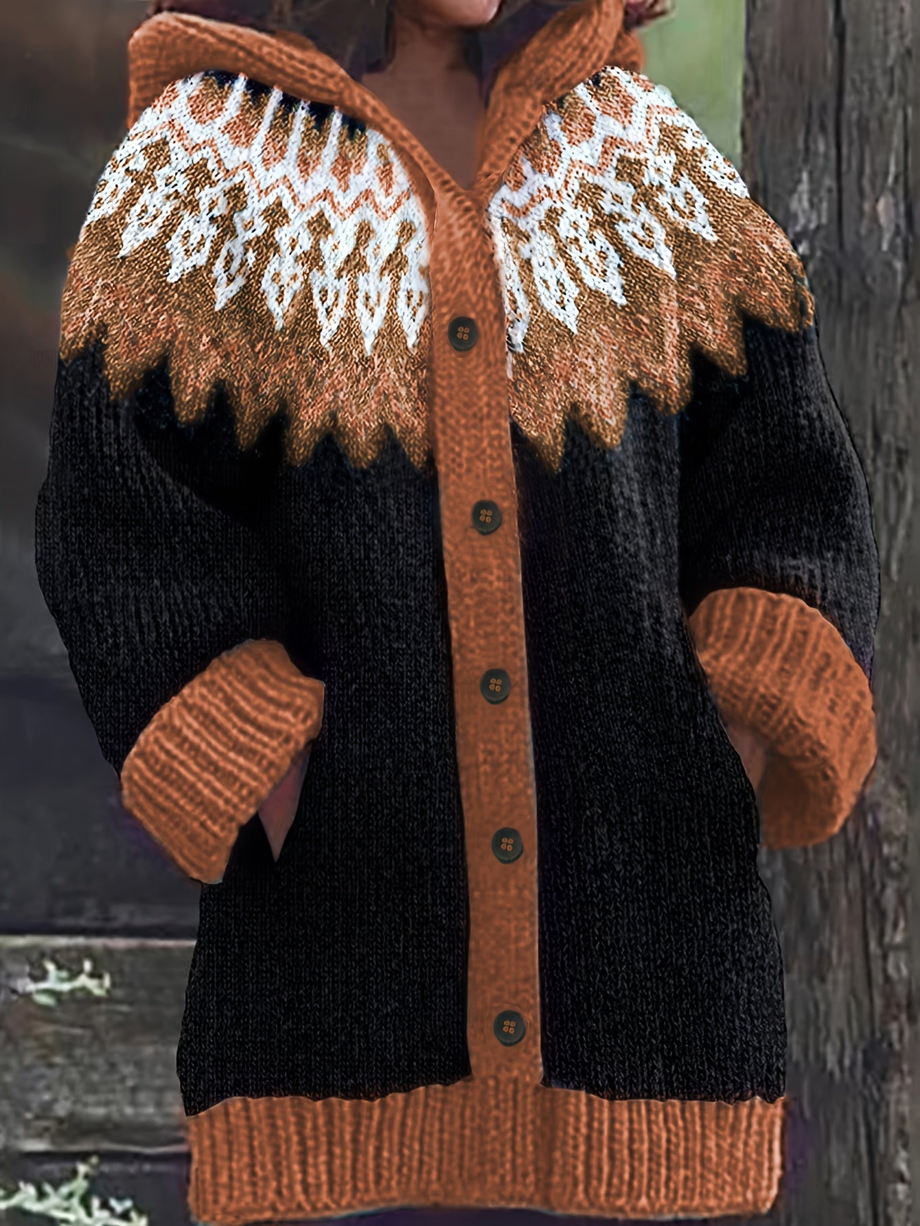 【Novinka 2025 | S~5XL】✨Elegantní a barevná retro bunda s kapucí