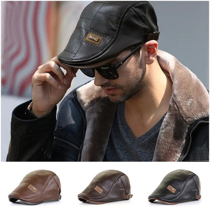 🧢【Kúp 1 a 1 zadarmo】🔥Pánsky retro kožený baret