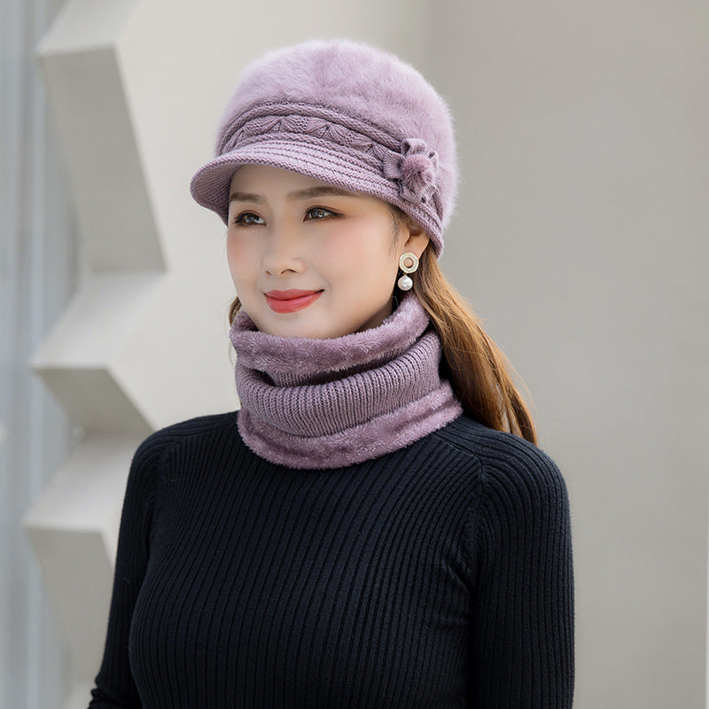 [Compra uno y llévate otro gratis] Gorro y bufanda de forro polar cálido para mujer, ideal para otoño/invierno 4147914