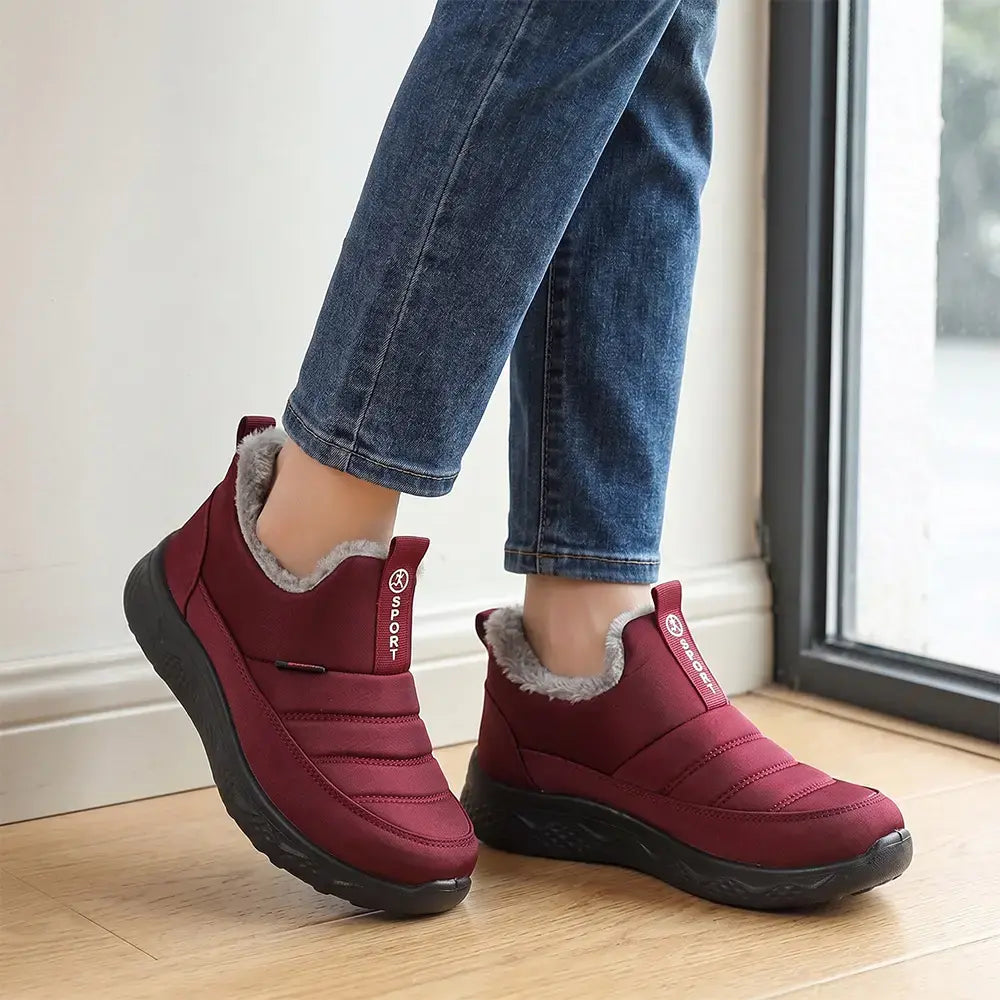 【35-41】Nuevas botas de invierno para mujer: botas de nieve casuales, aislantes, gruesas y cálidas para mamás.