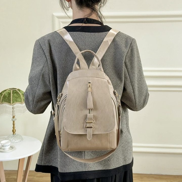 🎒【Zľava na nový produkt】💼 Nový štýl 2025, módny a všestranný dámsky batoh z mäkkej kože s veľkou kapacitou