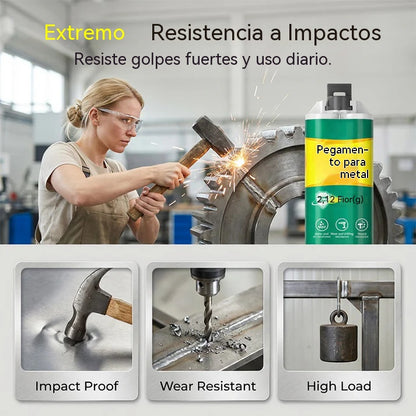 【Juego de 3 piezas】 🔥🛠️Pegamento reparador de metal AB de alta resistencia