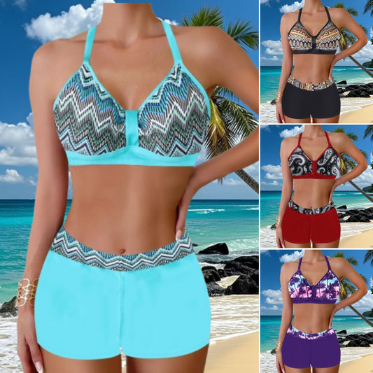 🏖️👙【Zľava na nový produkt】🌴【S-5XL】2025 Súprava plážových prázdninových plaviek s potlačou Pohodlná a priedušná