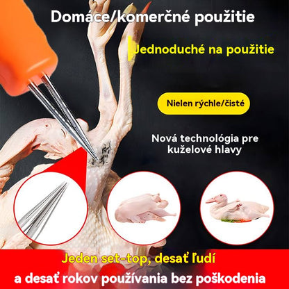 🛒【Základné potreby pre hydinu】🦆Elektrický prenosný stroj na ošklbávanie a depiláciu hydiny, rýchlo čistiaci depilačný stroj, vhodný pre kurčatá, kačice a husi