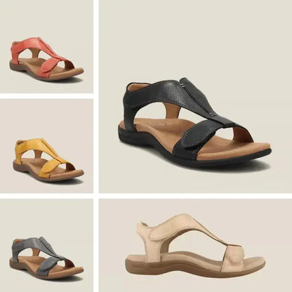 👡 Dámske sandále na platforme z mäkkej kože -
