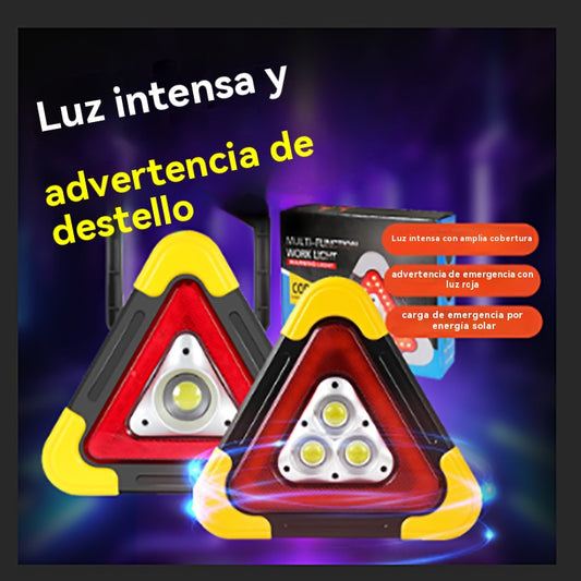 🚗🔥Nuevo producto 2025🔥 Triángulo de emergencia solar tres en uno