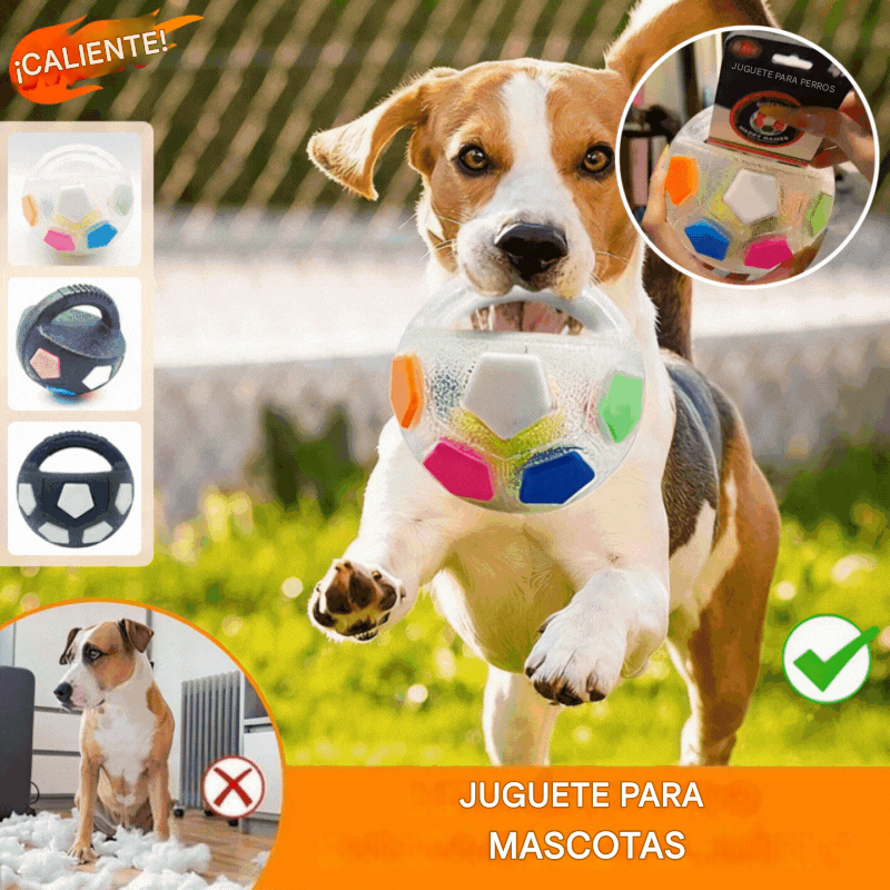 ⚽🐕🐾🔥Juguete para perros: fútbol, suministros interactivos y resistentes a las mordeduras para border collies, labradores y corgis.
