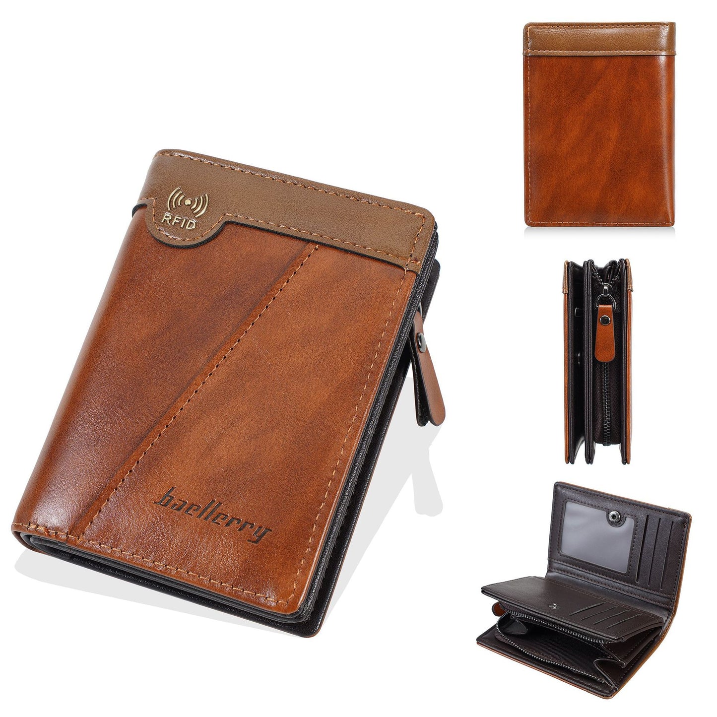 ✨Nová prémiová pánská peněženka na zip v retro stylu s funkcí RFID proti krádeži.