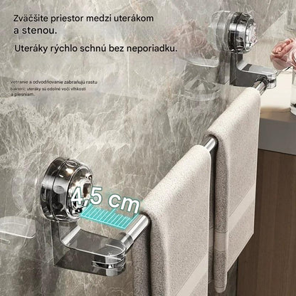 🎁 Posledná ponuka - zľava 49% ✨🚿Ľahký dizajn bez vŕtania – výsuvný vešiak na uteráky s prísavkou