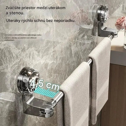 🎁 Posledná ponuka - zľava 49% ✨🚿Ľahký dizajn bez vŕtania – výsuvný vešiak na uteráky s prísavkou