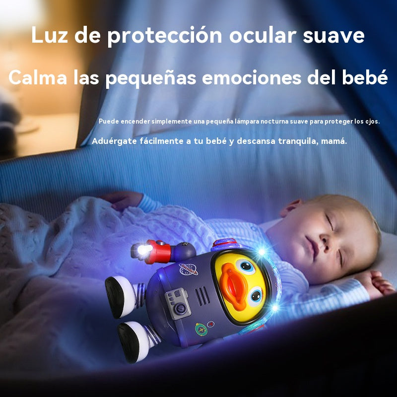 🦆¡Un pato espacial bailarín! 🌈Luces de colores✨ + música dinámica🎶Un juguete divertido para bebés