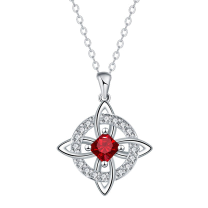 ✨🔮Collar místico de nudo de bruja con piedra de nacimiento 💞 Protege a tus seres queridos