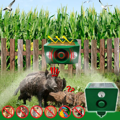 【✨Compra uno y llévate otro gratis】🐅Alarma solar con luz para ahuyentar animales salvajes