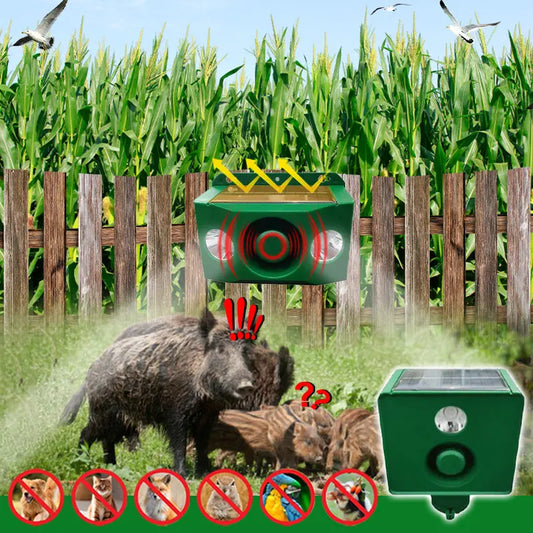 【✨Compra uno y llévate otro gratis】🐅Alarma solar con luz para ahuyentar animales salvajes