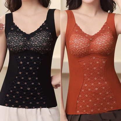 ❤️🔰【Compre 1 y obtenga 1 gratis】🔥Ropa interior de encaje cálido para agrandar los senos, nuevo estilo