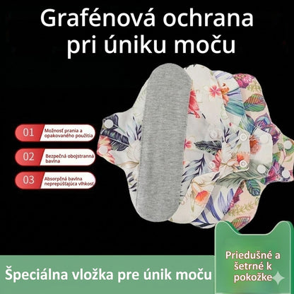 🔥 【Výhodné balenie 4 ks】 Prateľná antibakteriálna vložka z grafenovej bavlny