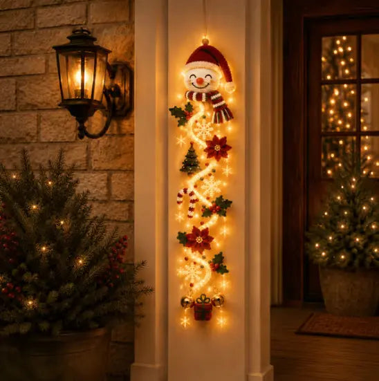 🎄🎃¡Último día! 🎅¡Disfruta de un 49% de descuento en adornos navideños iluminados para puertas!