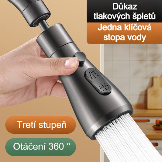 🚰【Filtrační patrona zdarma】🔥Otočný nástavec na vodovodní kohoutek o 360° s filtrem