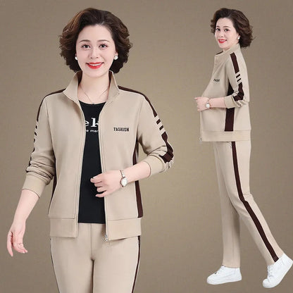 🔥✨【Descuento por tiempo limitado - ¡Finaliza pronto!】【M-5XL】【Chaqueta + Pantalones】😍Nuevo traje deportivo casual de otoño, talla grande