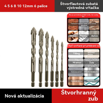 🔥Horúca ponuka 2026🔥 Sada vysokovýkonných excentrických vrtákov so 4 drážkami