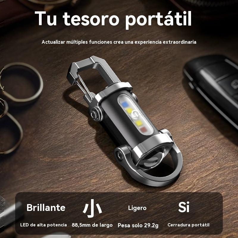 【Compra 1 y llévate 1 gratis】🔥Gran oferta🔥Linterna mini para llave súper brillante e impermeable con salida de 8000 lm