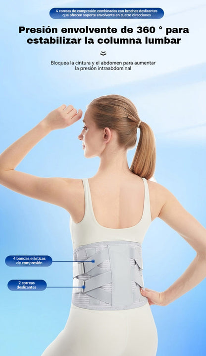 【Kúpte 1 a dostanete 1 zadarmo】Nový priedušný pás | Stabilná oceľová opora | Zmierňuje tlak v bedrovej oblasti | Udržuje teplo a zoštíhľuje brucho