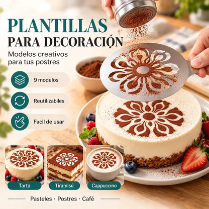 ☕ Molde de acero inoxidable para arte latte de café