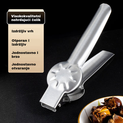🌰 Kupi 1, dobi 1 gratis! 🎁 Lako se otvara jednim pritiskom, siguran i ne ozljeđuje ruke! Kuhinjski rezač/otvarač kestena – kuhinjski alat koji morate imati
