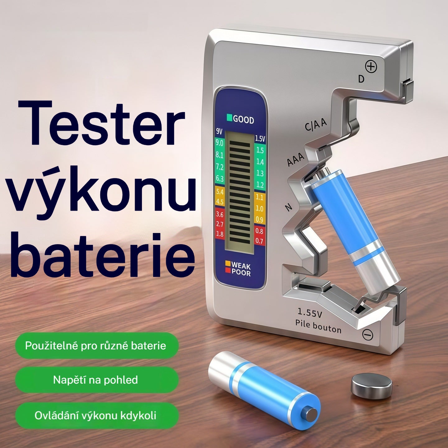 ⚡Testery baterií vám usnadní život