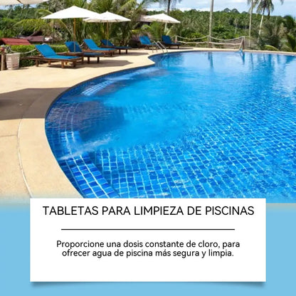 🔥【Compra 1, llévate 1 gratis】🏊‍♀️💧Pastillas limpiadoras para piscinas para un agua clara y transparente.