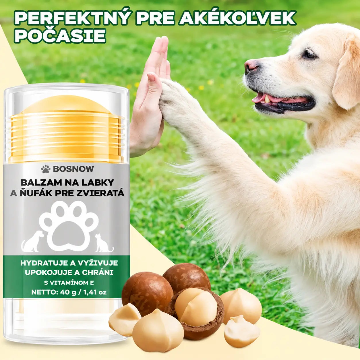 💧🐾 Hydratačný balzam na labky – 🐶 Rozmaznávajte jemné a zdravé labky vášho domáceho maznáčika