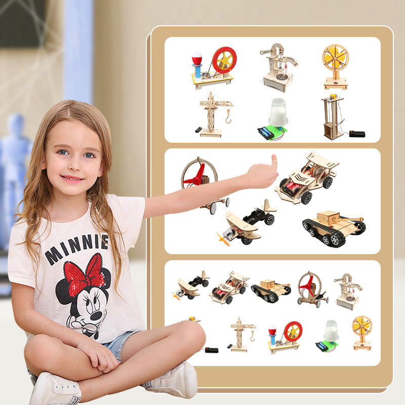 🔥【✨Un conjunto de 6 experimentos】Juguetes de ingeniería creativos hechos a mano