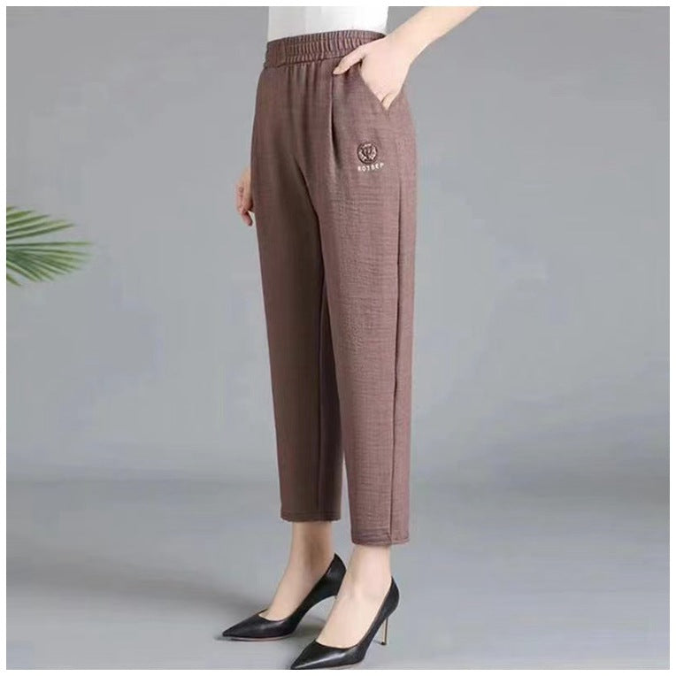 【40-80 KG】Adecuado para cualquier figura Pantalones casuales de verano de nueve minutos de verano