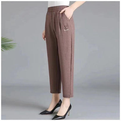 【40-80 KG】Adecuado para cualquier figura Pantalones casuales de verano de nueve minutos de verano
