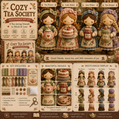 🎁Último día: ¡Disfruta de un 49% de descuento! 🧵 Kit de patchwork para armar en miniatura de la serie Garden Companions  en miniatura.