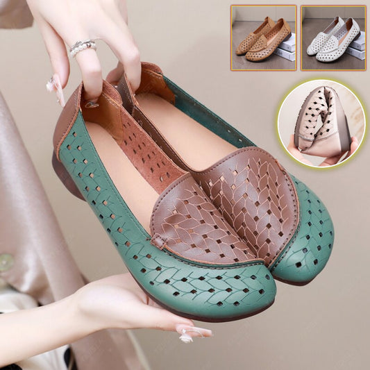 💐【35-42】🥿 Pantofi retro de vară noi, cu vârful pătrat, confortabili, rezistenți la uzură și antiderapanți, model retro, 2025 