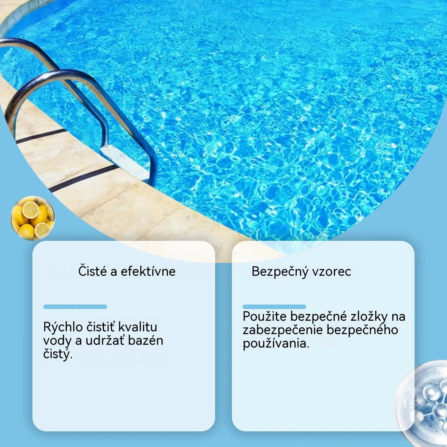 🔥【Kúpte 1 a získajte 1 zadarmo】🏊‍♀️💧Tablety na čistenie bazénov pre krištáľovo čistú vodu.