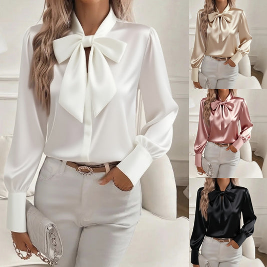 🌸【Nueva Colección Primavera 2026】Camisa de Seda Elegante: Estilo sofisticado y frescura natural para tu día a día.