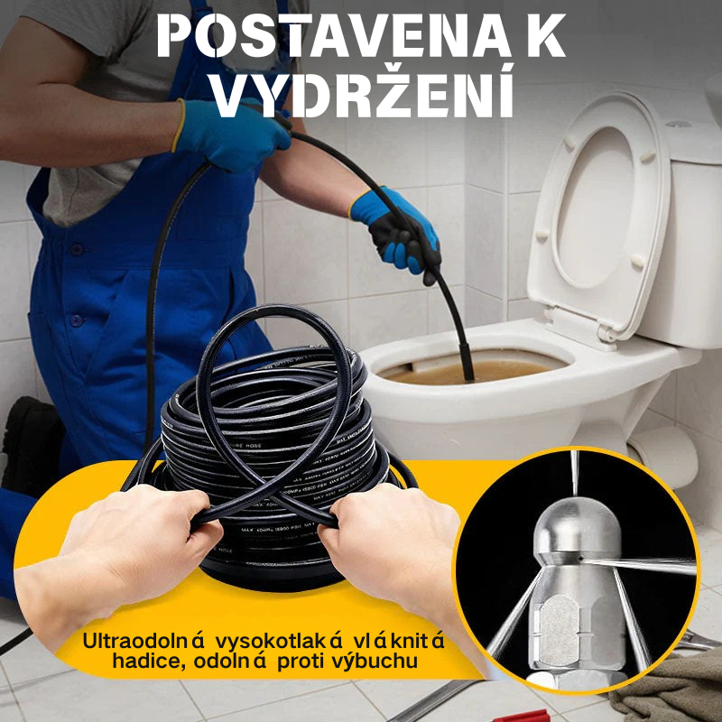 🔗Vysokotlaká hadice pro mytí aut, kterou lze připojit k myčce aut; 🚰Čistič odpadků v koupelně/kuchyni; 🧹Vysokotlaký průtok vody, odolný vůči tlaku.