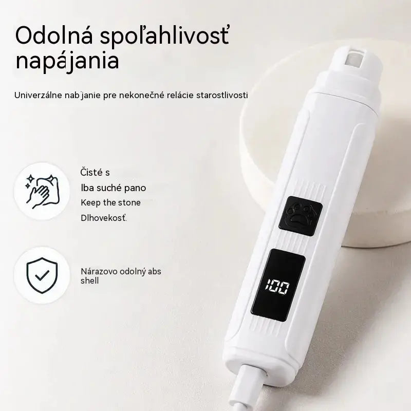 🐱🐶 Elektrický pilník na nechty pre domáce zvieratá s LED indikátorom napájania