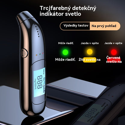 🔥【Novinka za polovičnú cenu⚡】🍷Vysoko presný prenosný dychový analyzátor – zmerajte si hladinu alkoholu pred jazdou