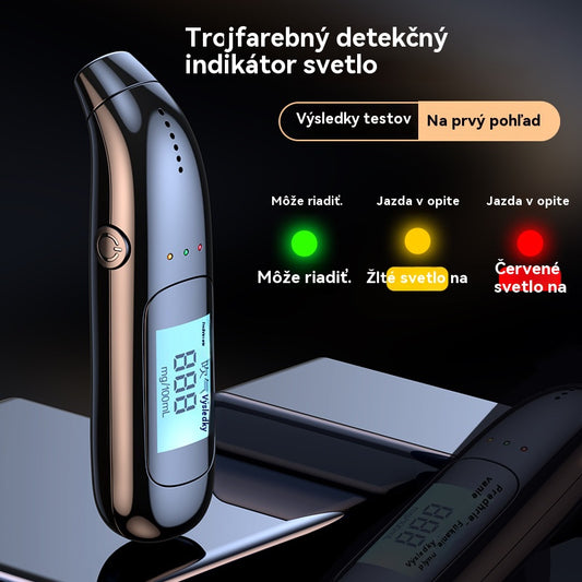 🔥【Novinka za polovičnú cenu⚡】🍷Vysoko presný prenosný dychový analyzátor – zmerajte si hladinu alkoholu pred jazdou