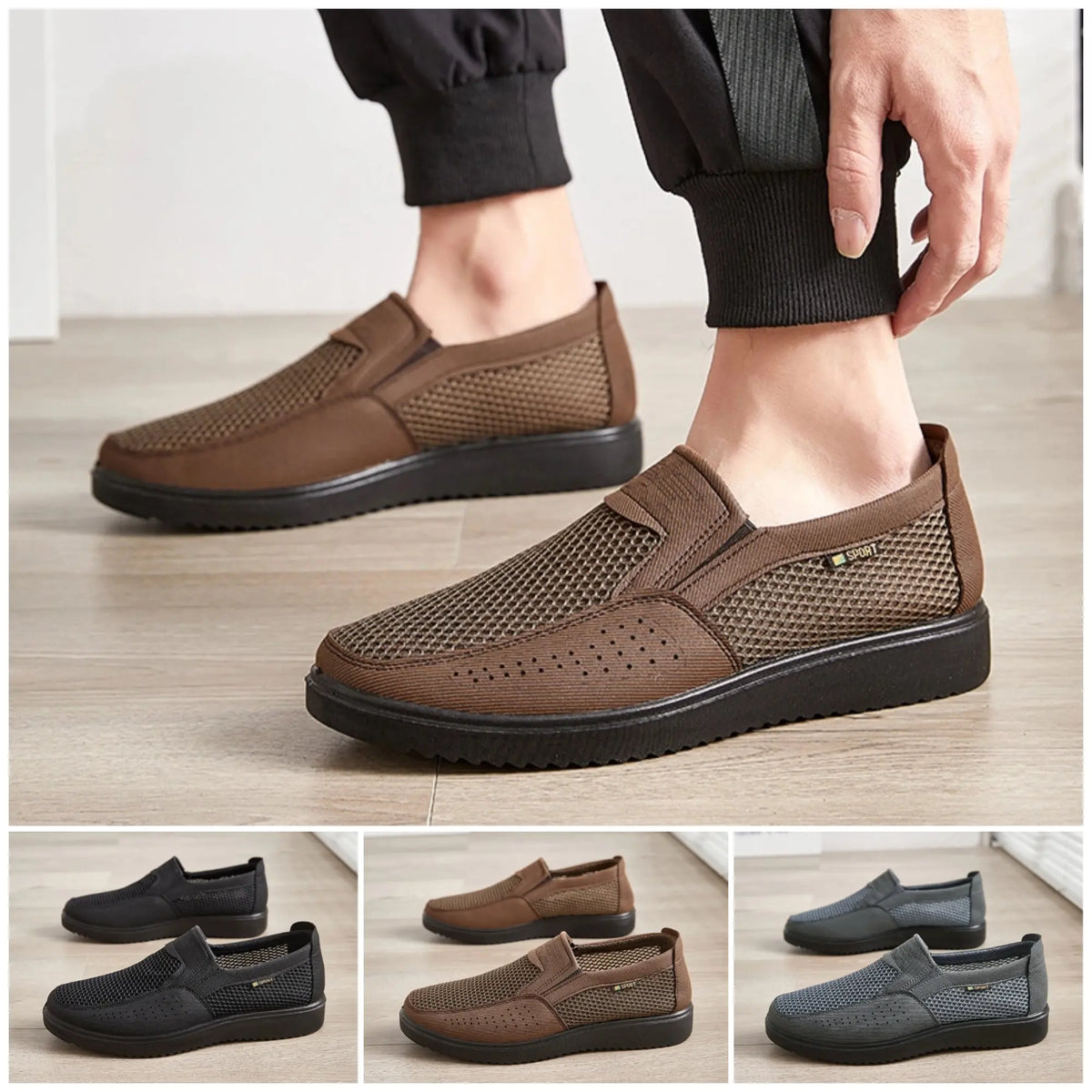 Tallas 38–48👟Zapatos para hombre 2026, transpirables y cómodos, con suela suave y antideslizante🔥