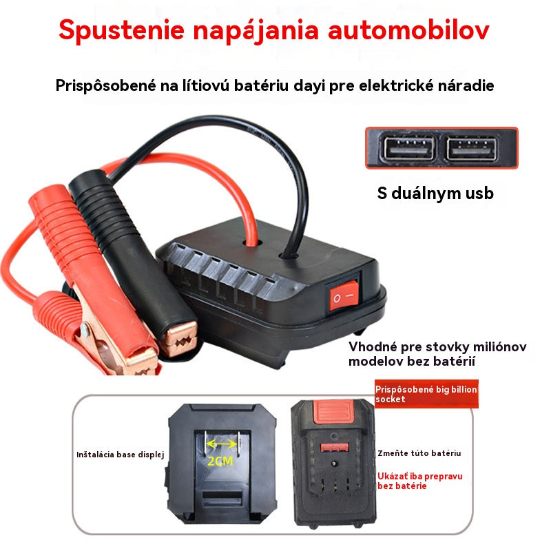 🚗🧰Multifunkčný konvertor skokového spustenia autobatérie【(Dual USB Interface)】 3869125