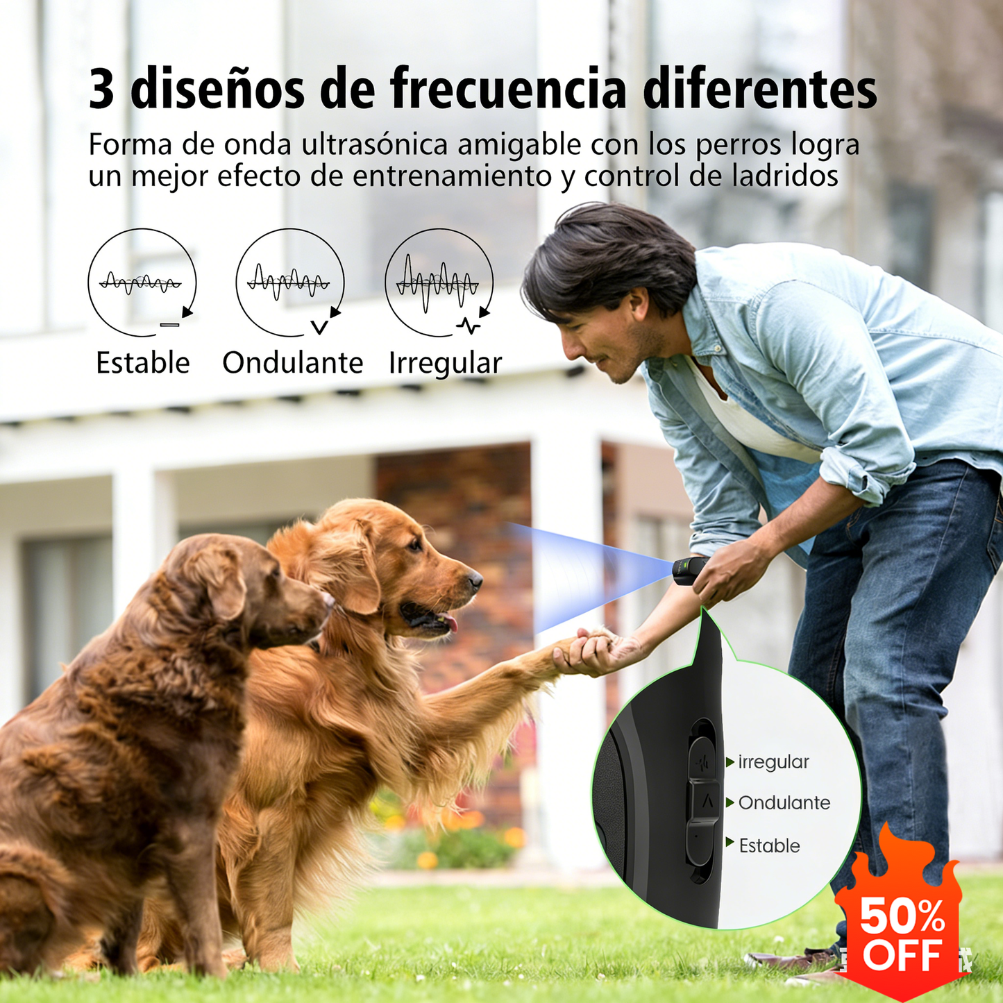 💥👪Repelente ultrasónico para perros, que te protege a ti y a tu familia cuando salís de casa
