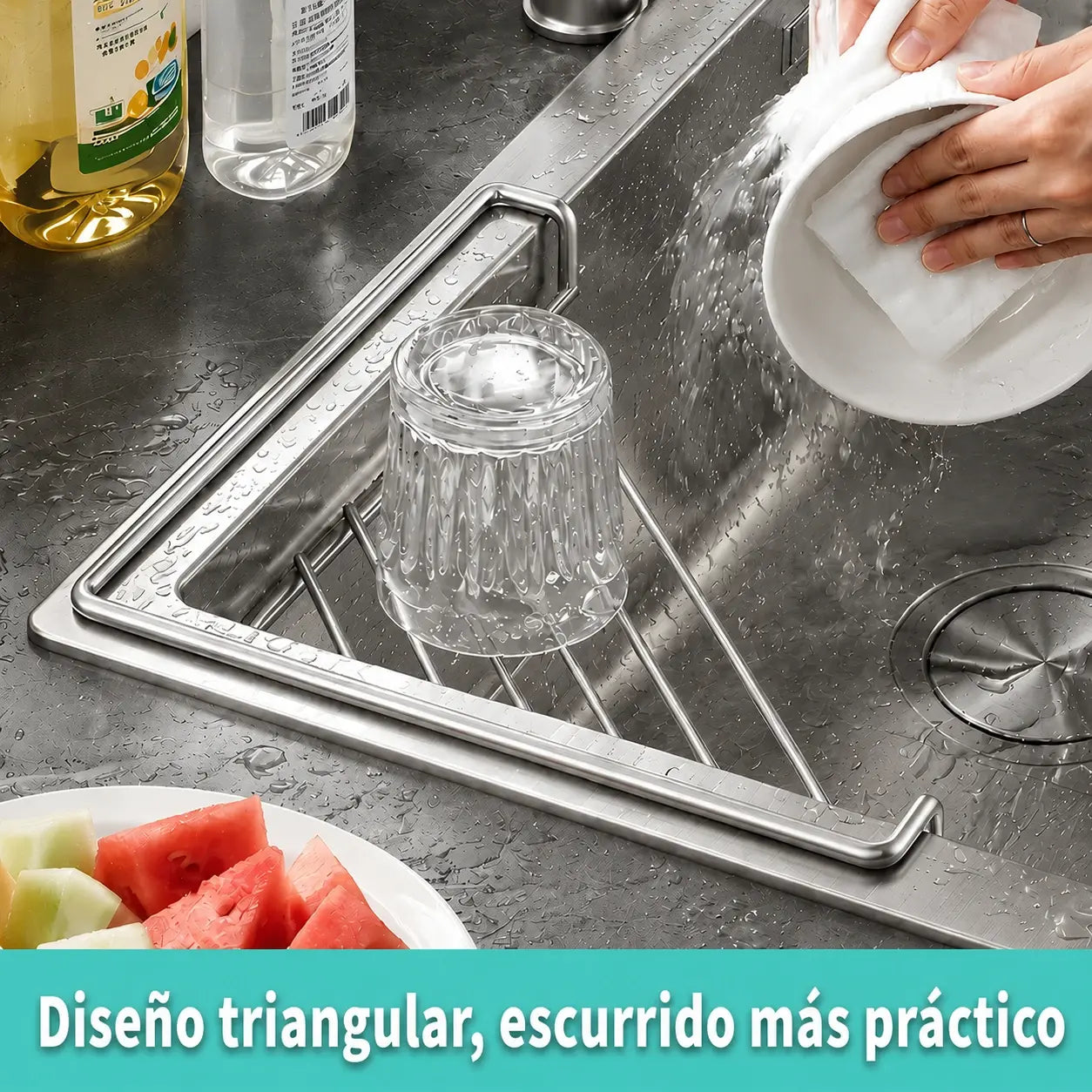 🔥【Compra 1 y llévate 1 gratis】Escurridor extensible para fregadero que ahorra espacio