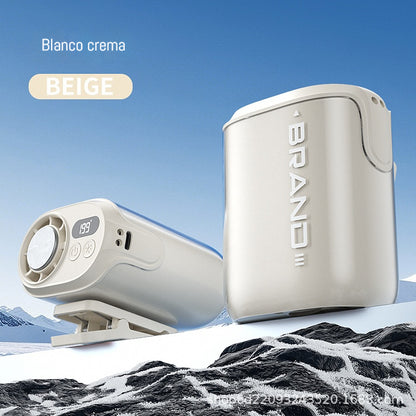 🌀 Ventilador manos libres con pantalla LED, clip integrado y 199 niveles de ajuste