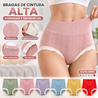 【Compra 3 y llévate 3 gratis】 【40-100KG】Bragas adelgazantes de cintura alta para mujer